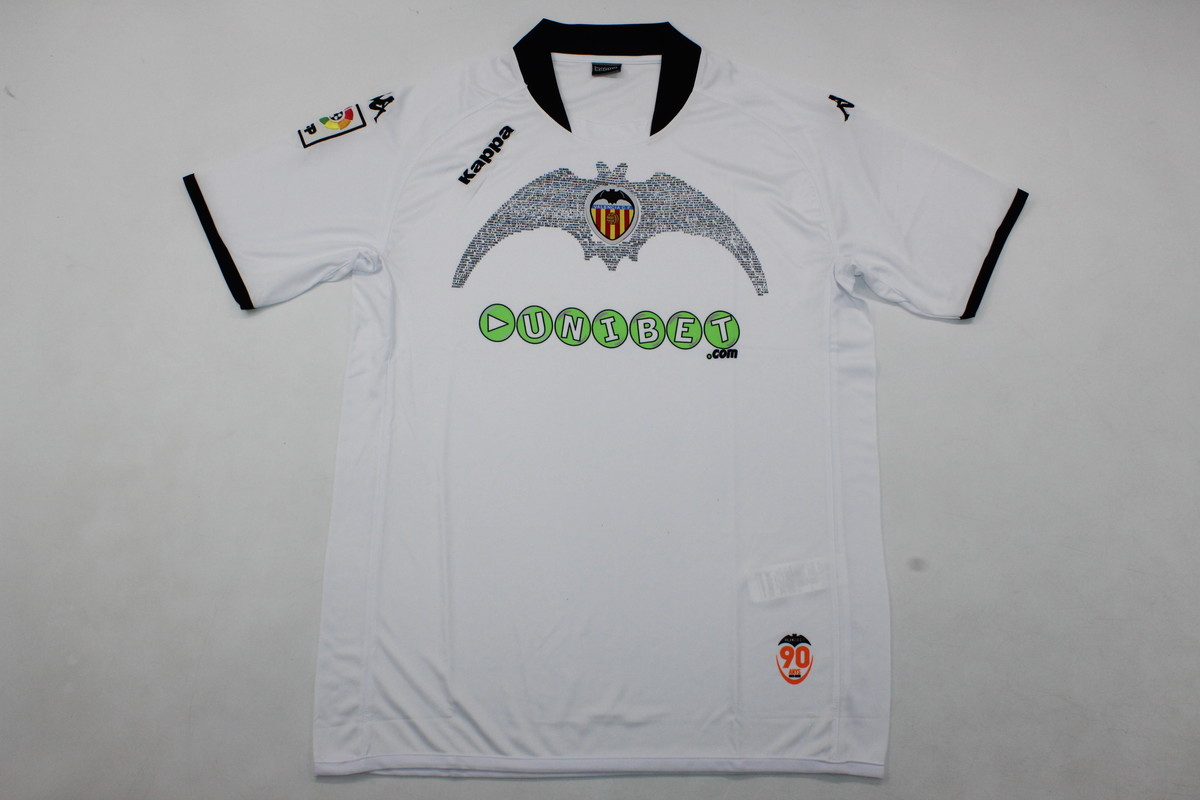 AAA Quality Valencia 09/10 Special White Soccer Jersey